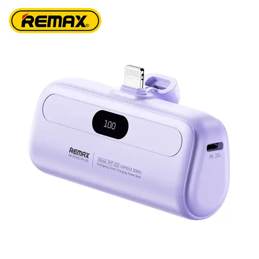 Remax 5,000mAh Capsule Series Lightweight Emergency Direct Charging Power Bank
